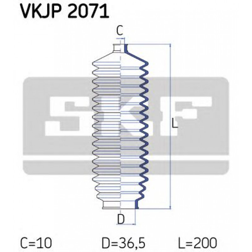 VKJP 2071 SKF - Пильовик привідного валу